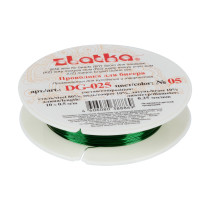 " Zlatka" / " Gamma" Проволока для бисера DG- 025 d 0. 25 мм 10 м №05 зеленый