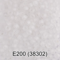 Бисер Чехия " GAMMA" круглый 5 10/ 0 2. 3 мм 5 г 1- й сорт E200 прозрачный мат. ( 38302 ) 