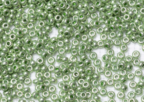 Бисер Чехия круглый 10/0 50г 18556 терра металлик зеленый