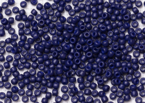 Бисер Япония круглый 11/0 10г 2607F темно-синий, матовый Semi Glazed